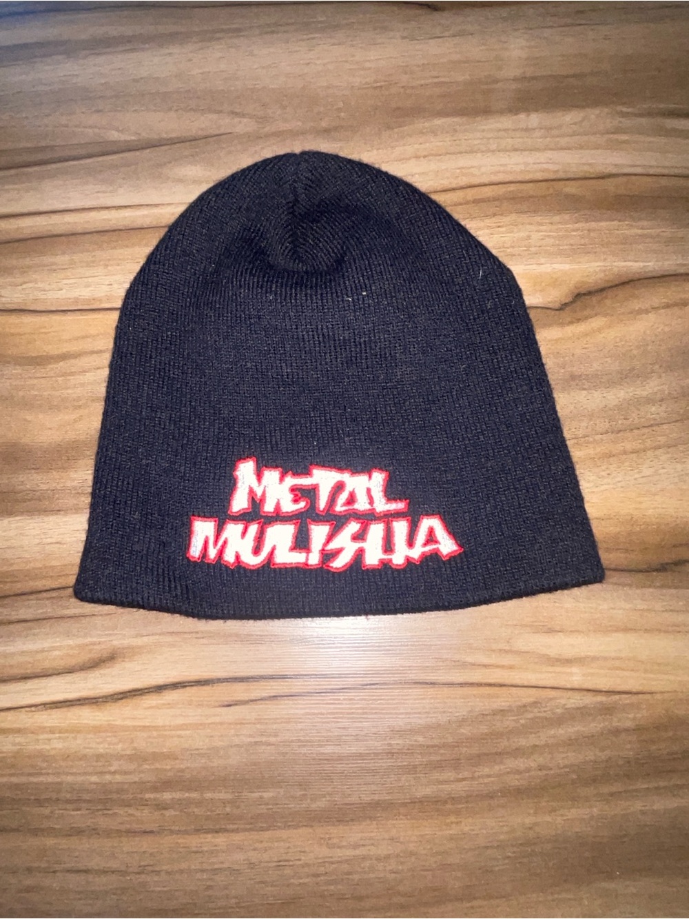 Metal Mulisha Black Beanie with Red Logo
